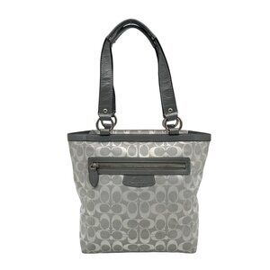 Coach Grey Signature Monogram Jacquard Penelope Lunch Tote F14693
